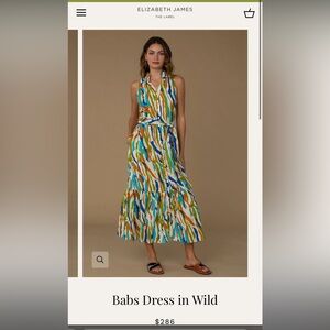 Gorgeous colors, Elizabeth James the Label large Babs dress. NWT